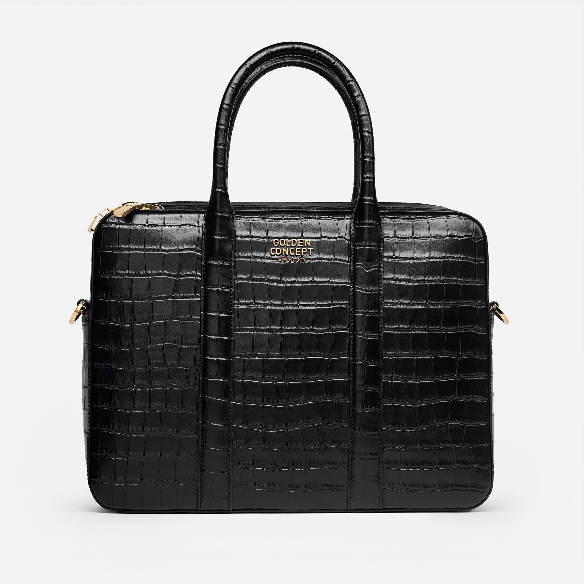 Golden Concept - Leather Bags - Briefcase (Croco Embossed)