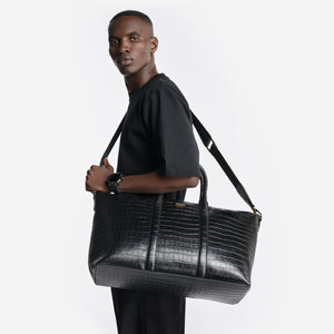 Golden Concept - Leather Bags - Weekend Bag (Croco Embossed)
