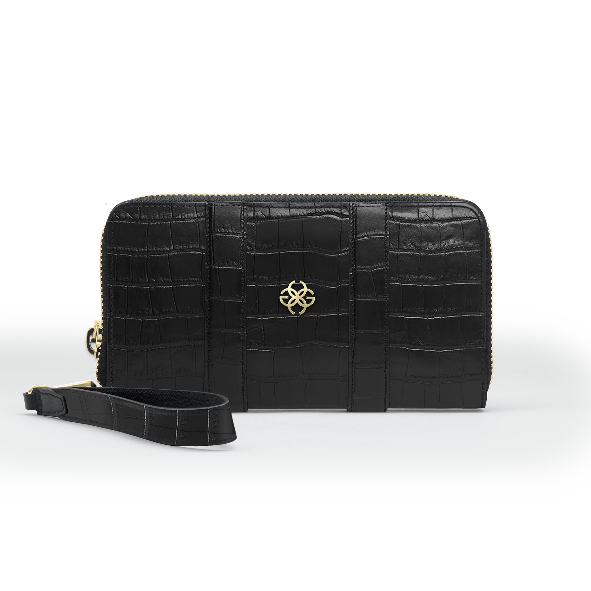 Golden Concept - Leather Accessories - Zippy Wallet (Croco Embossed)