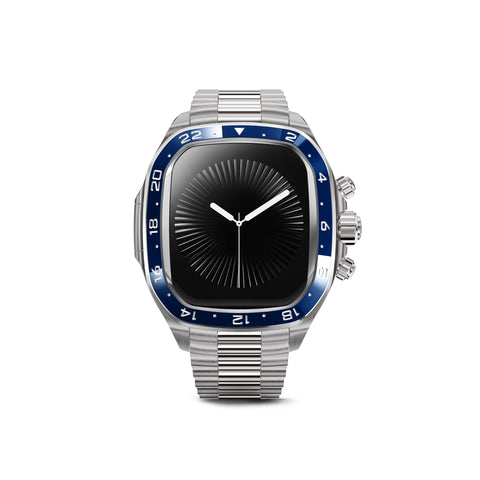 Apple Watch 錶殼 / CRCS46 銀色/藍色