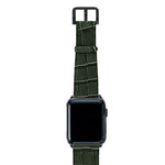 Load image into Gallery viewer, Meridio - Apple Watch Leather Strap - Reptilia Collection - Shamrock
