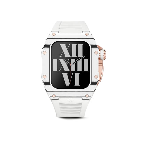 Apple Watch 7 - 9 Case - RSC - ALBINO WHITE (White Rubber)