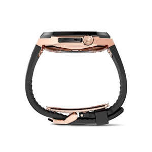 Apple Watch 7 - 9 Case - SPIII45 - Rose Gold (Black Rubber)