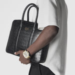 Load and play video in Gallery viewer, Golden Concept - Leather Bags - Briefcase (Croco Embossed)
