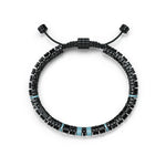 Load image into Gallery viewer, Golden Concept - Bracelets EV - Black - Curacao Blue
