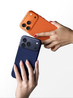 Load image into Gallery viewer, iPhone Case 17 - Full-Grain Leather - Midnight Blue
