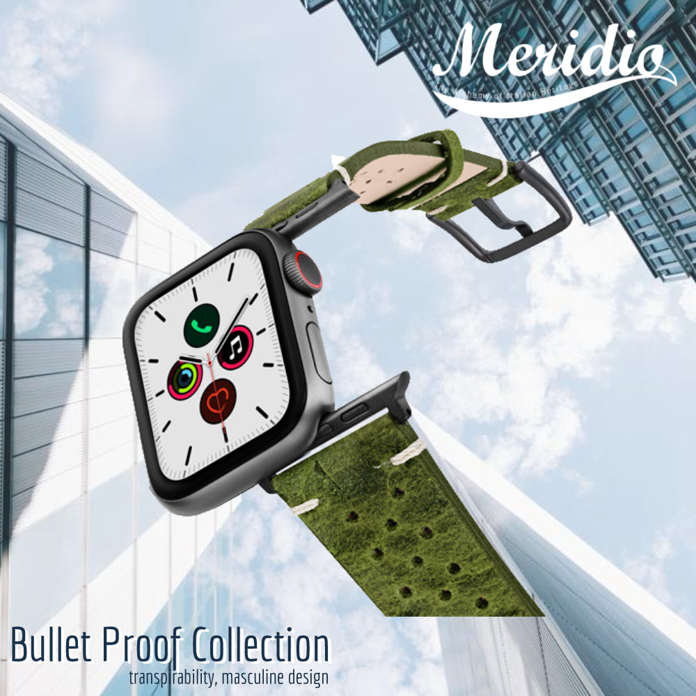 Meridio - Apple Watch Leather Strap - Bullet Proof Collection - Hope