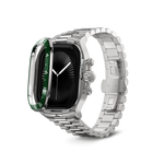 將圖片載入圖庫檢視器 Apple Watch 錶殼 / CRCS46 銀色/綠色
