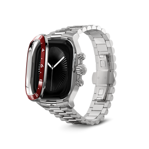 Apple Watch Case / CRCS46 Silver/Red