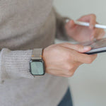 将图片加载到图库查看器，Meridio - Apple Watch 皮革表带 - 复古系列 - 干香草
