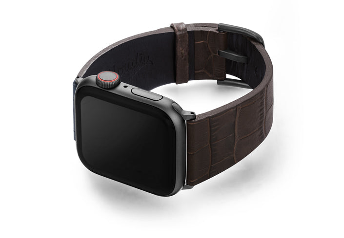 Meridio - Apple Watch Leather Strap - Reptilia Collection - Evening Shadow