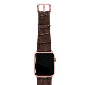 Meridio - Apple Watch Leather Strap - Reptilia Collection - Evening Shadow