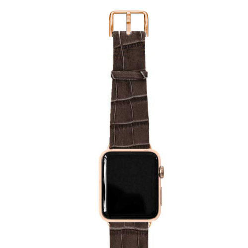 Meridio - Apple Watch Leather Strap - Reptilia Collection - Evening Shadow