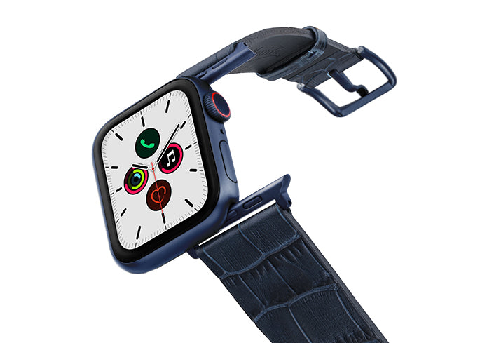 Meridio - Apple Watch Leather Strap - Reptilia Collection - Global Waters
