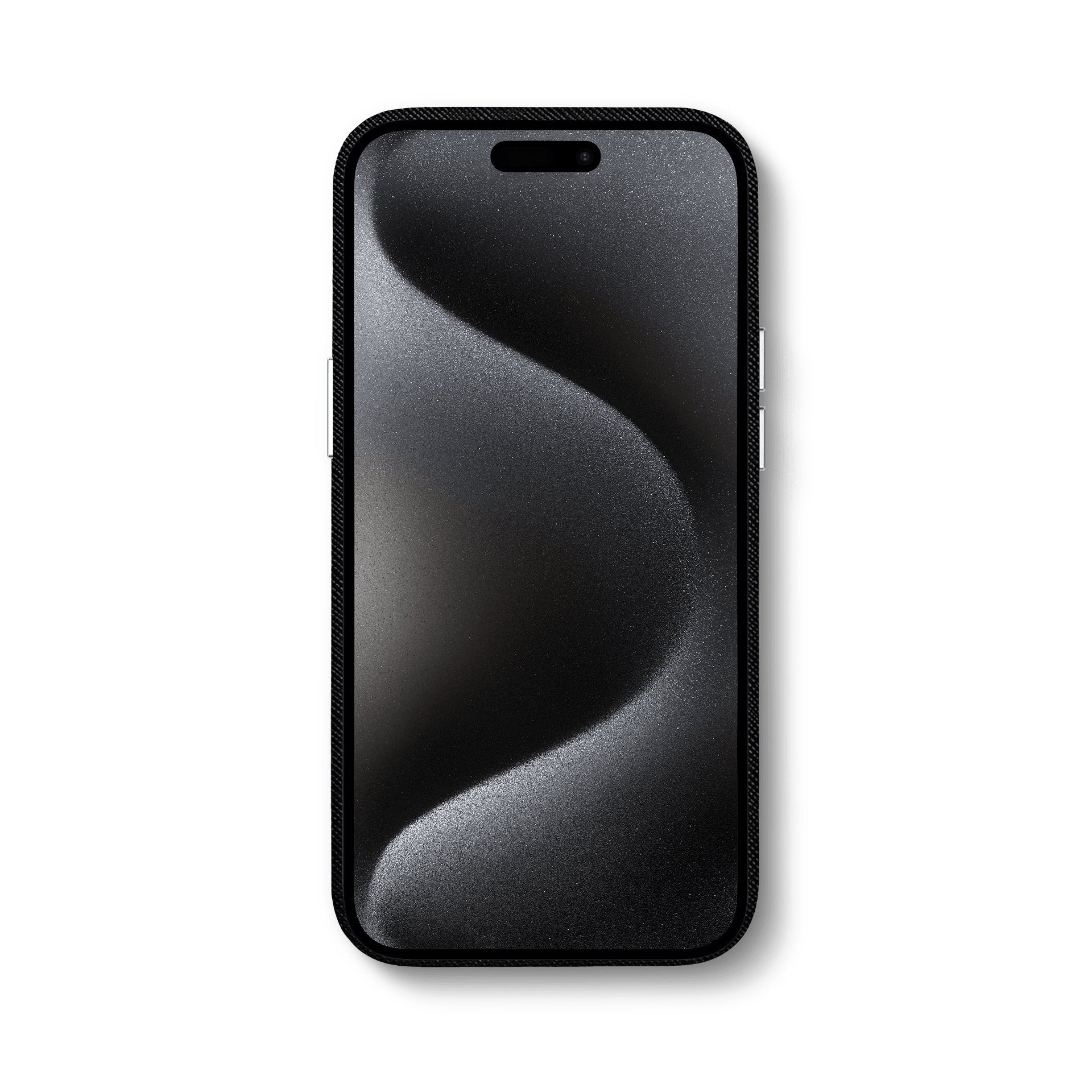 Golden Concept - iPhone 15 保護殼 - 皮革 - Saffiano 皮革標誌