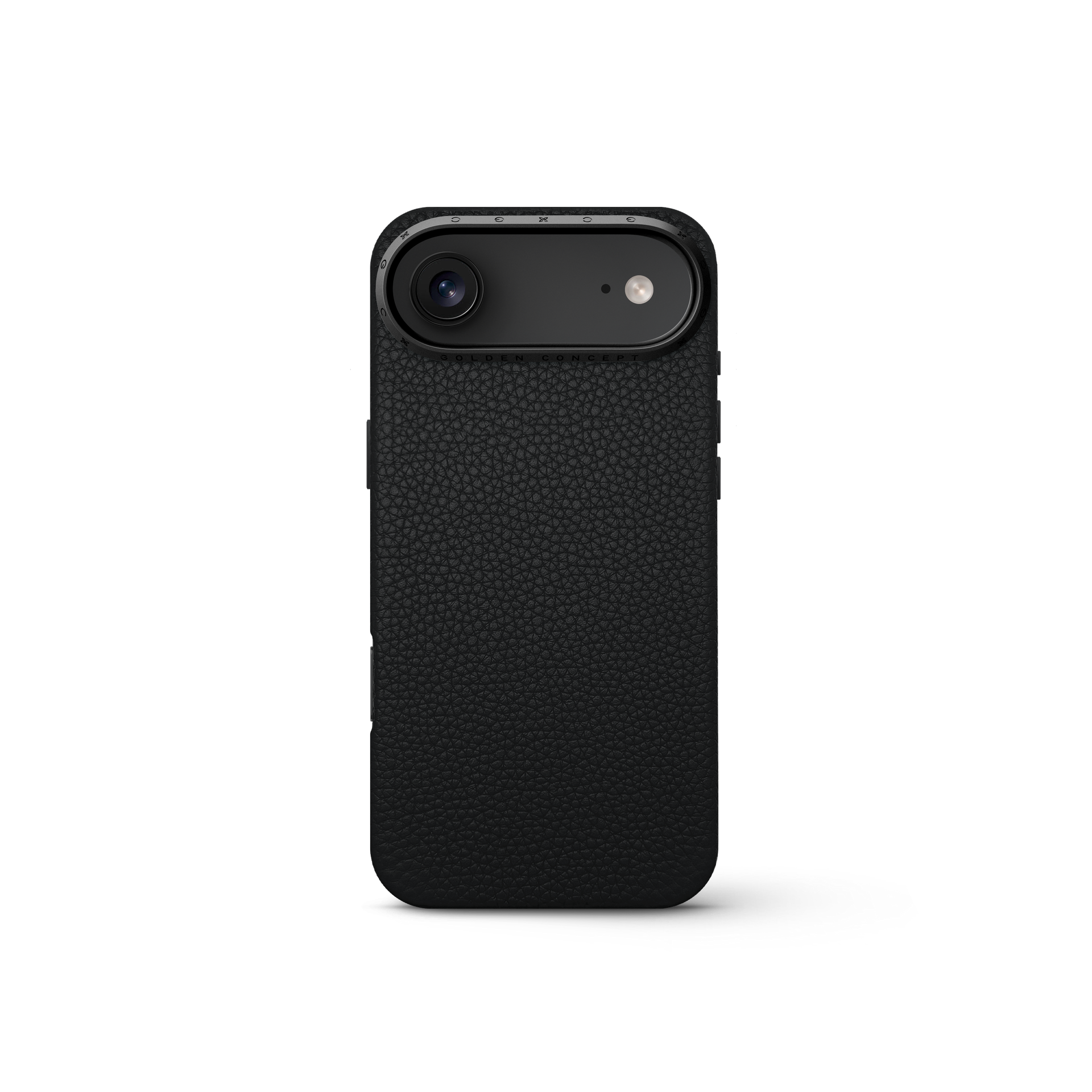 iPhone 17 手機殼 - 全粒面皮革 - 黑色