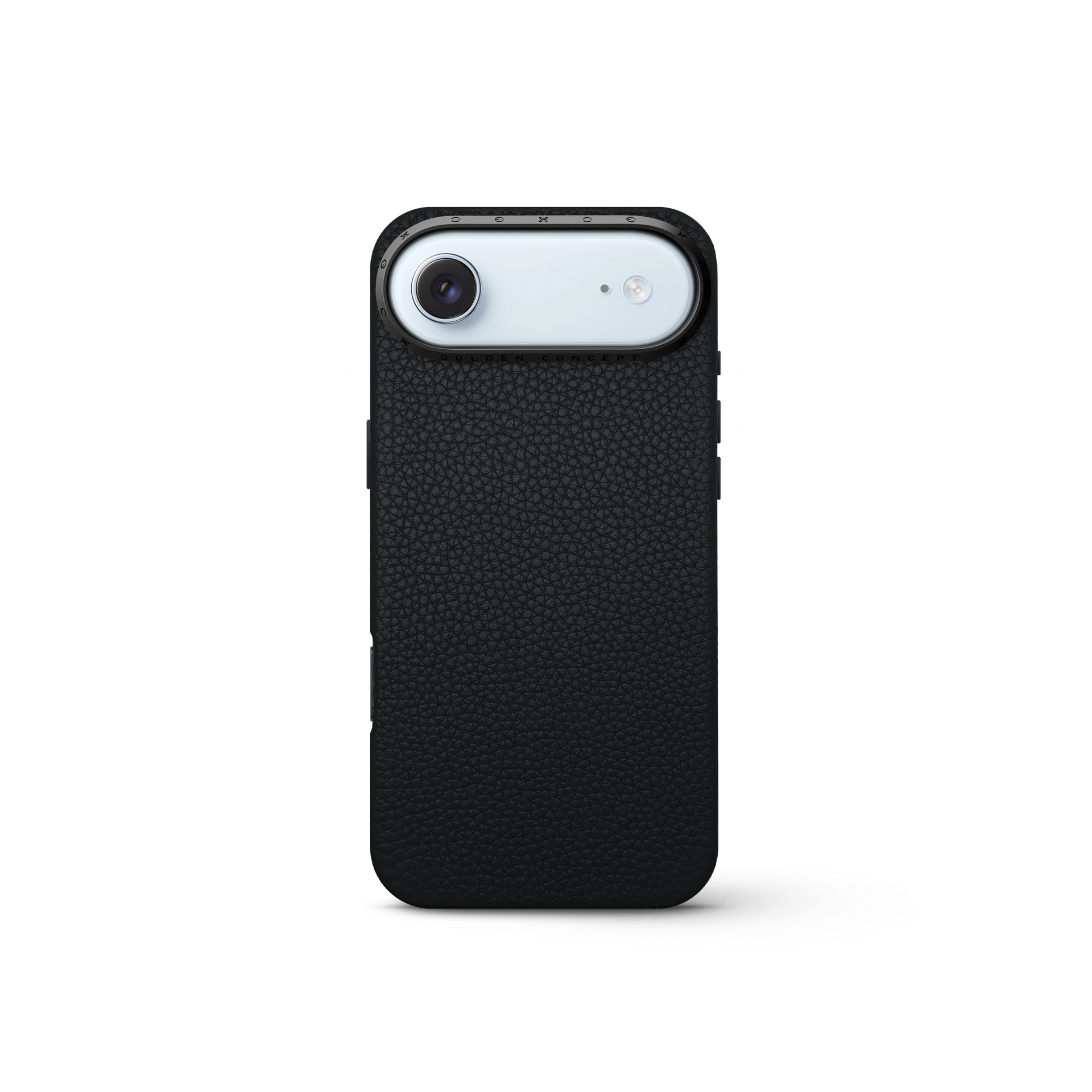 iPhone 17 手機殼 - 全粒面皮革 - 黑色