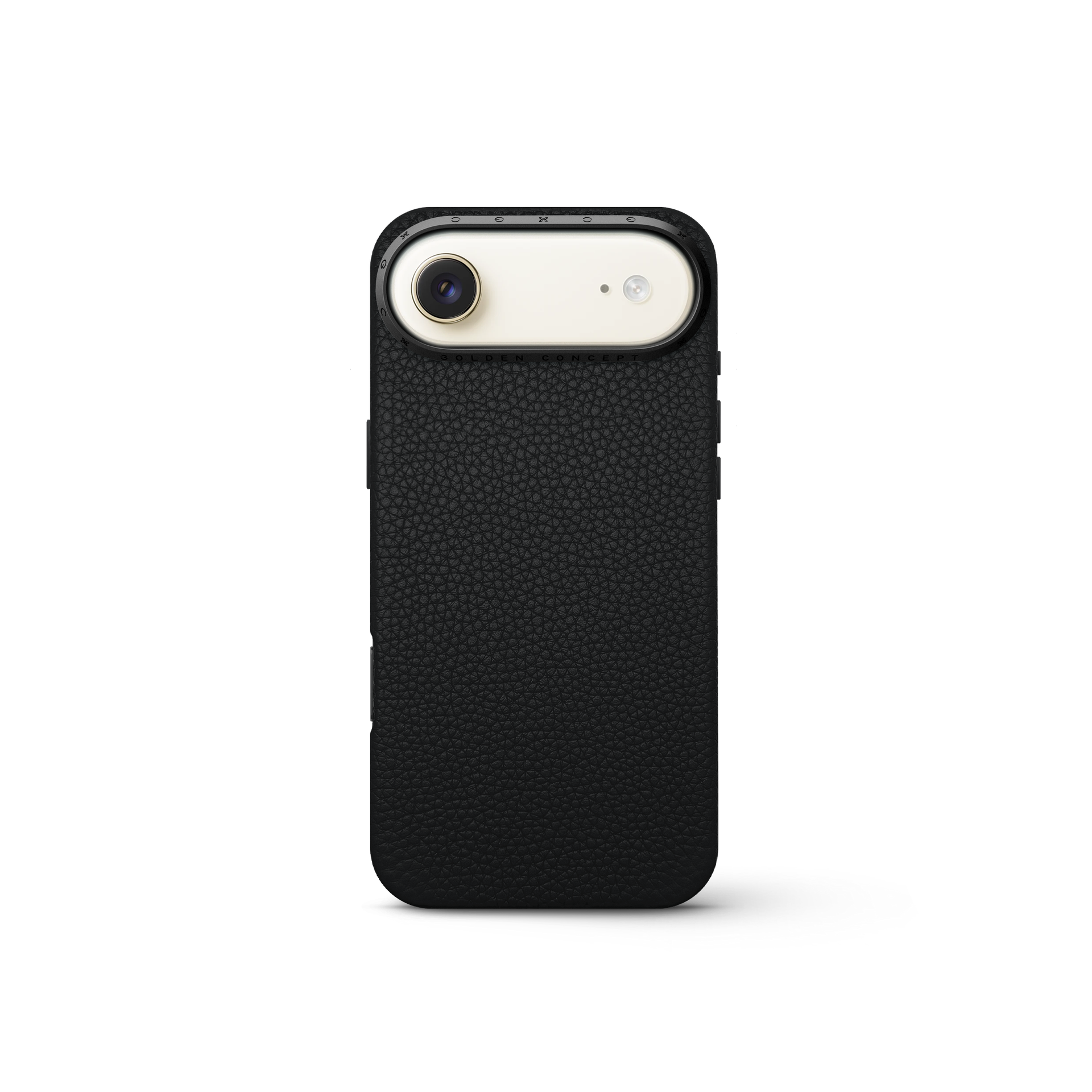 iPhone 17 手機殼 - 全粒面皮革 - 黑色