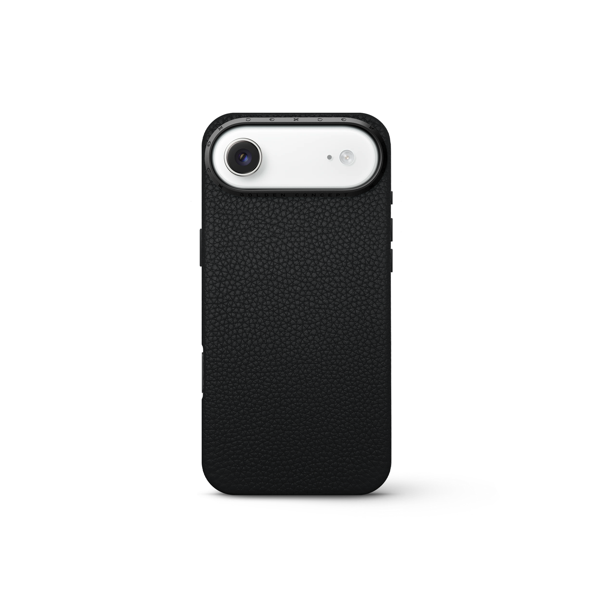 iPhone 17 手機殼 - 全粒面皮革 - 黑色