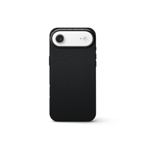 iPhone 17 手機殼 - 全粒面皮革 - 黑色
