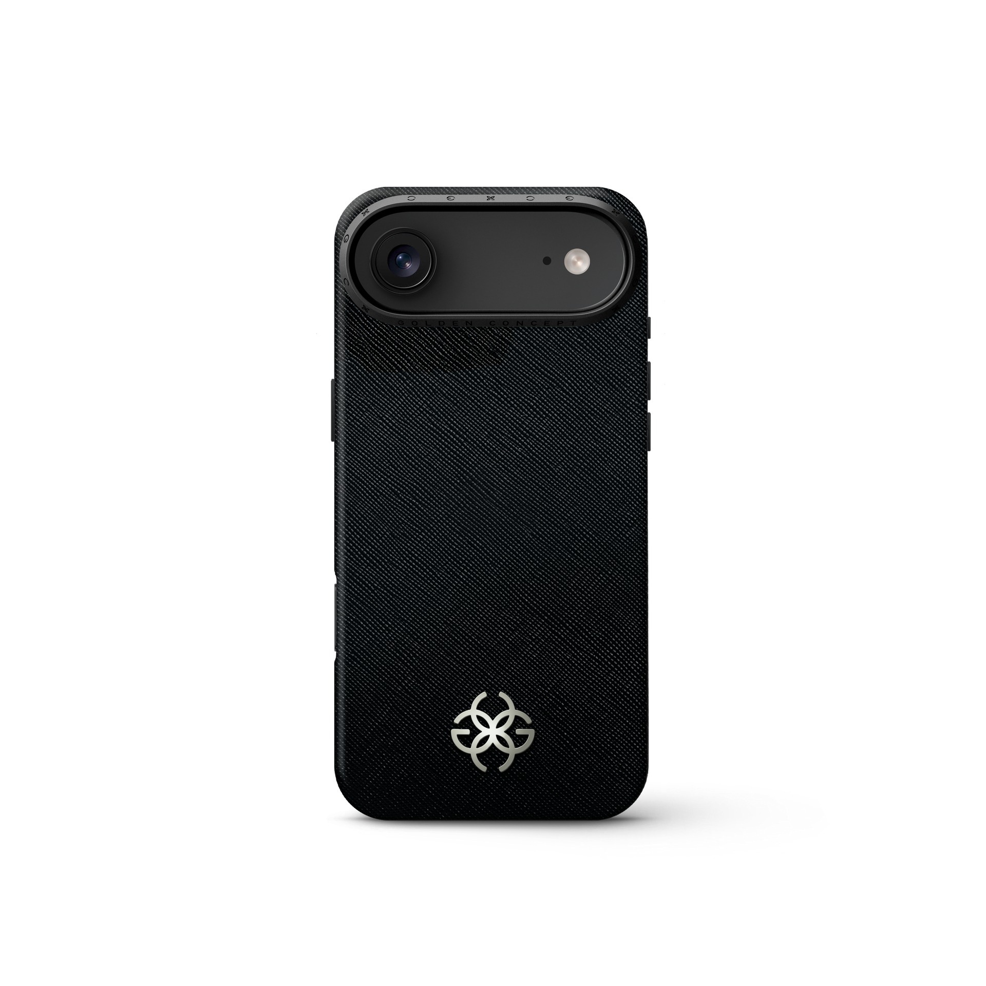 iPhone 17 手機殼 - Saffiano 皮革標誌