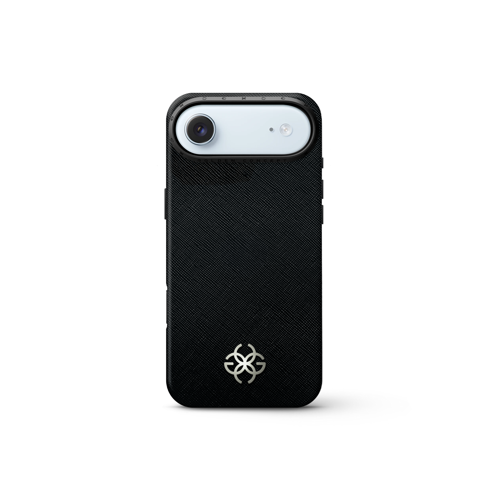 iPhone 17 手機殼 - Saffiano 皮革標誌