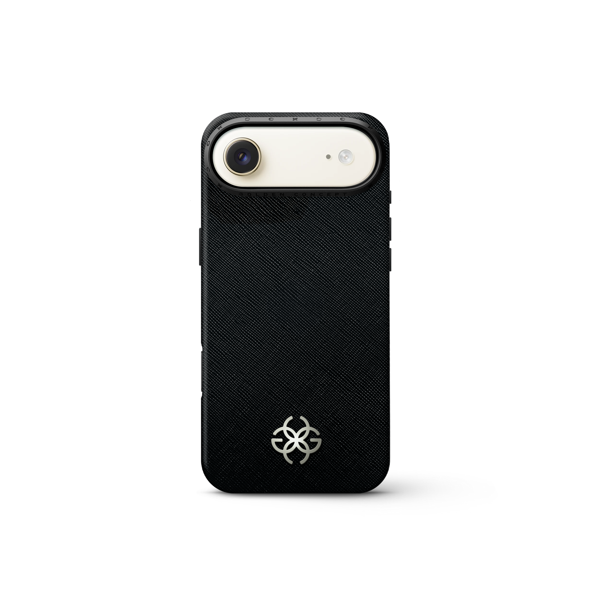 iPhone 17 手機殼 - Saffiano 皮革標誌
