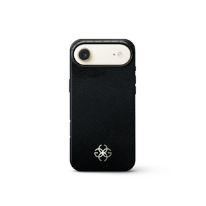 iPhone 17 手機殼 - Saffiano 皮革標誌