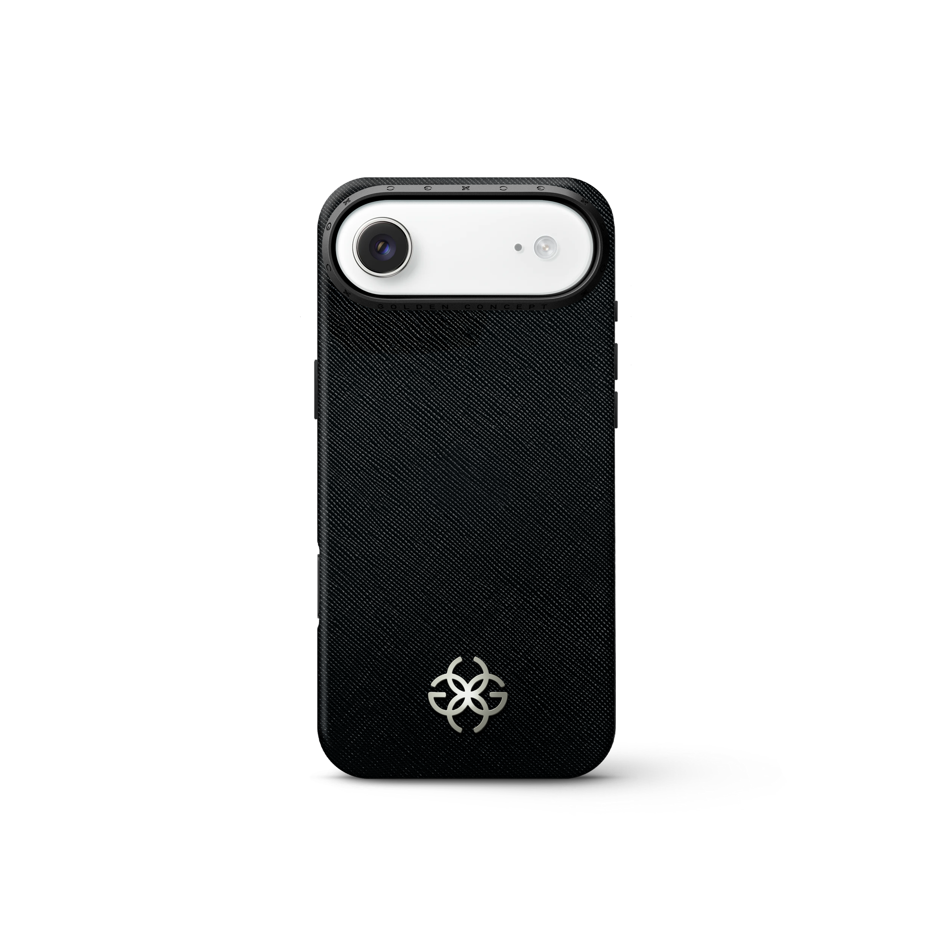 iPhone 17 手機殼 - Saffiano 皮革標誌