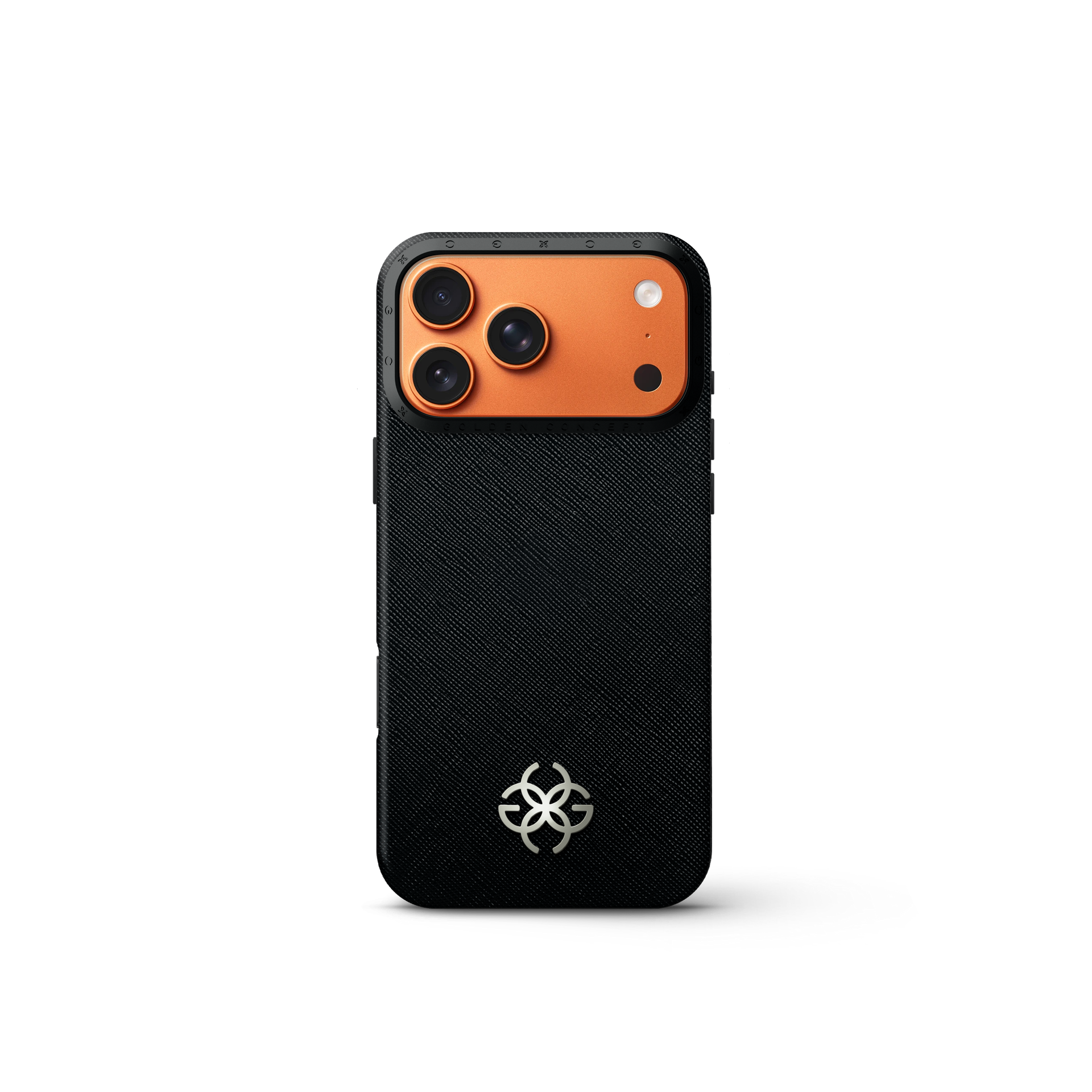 iPhone 17 手機殼 - Saffiano 皮革標誌