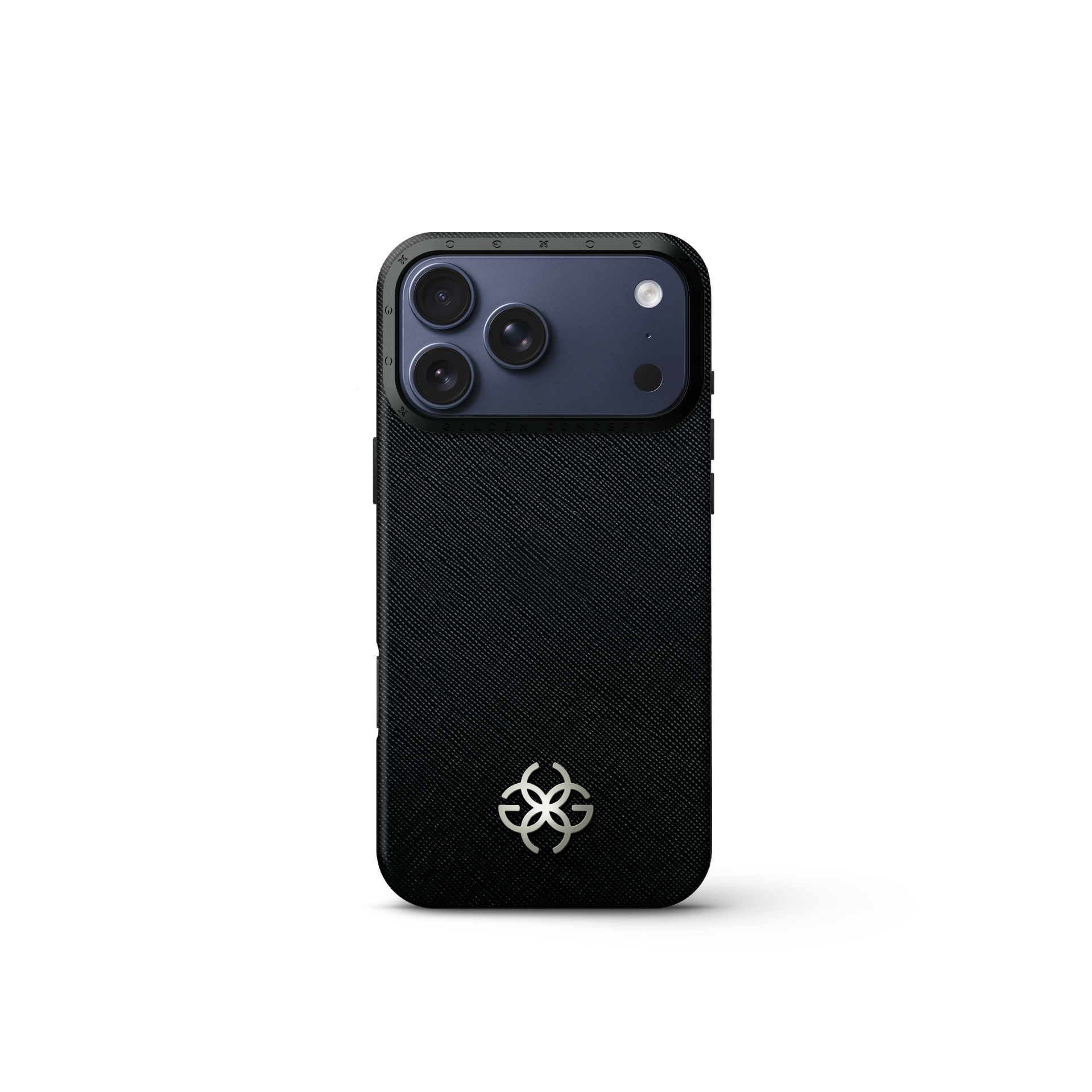 iPhone 17 手機殼 - Saffiano 皮革標誌