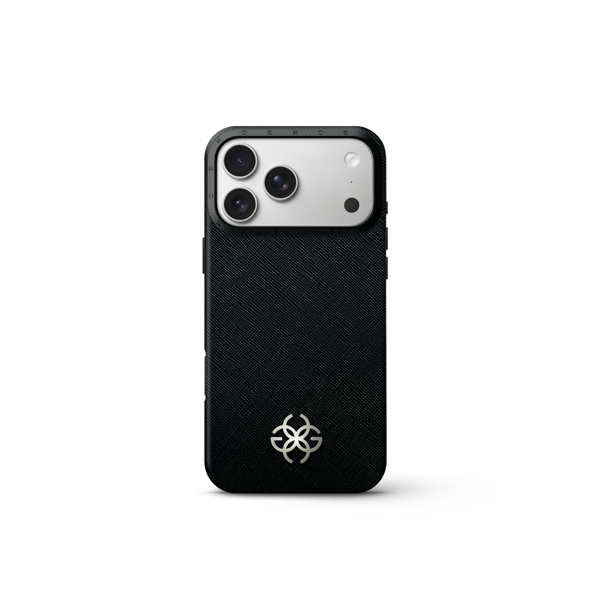 iPhone 17 手機殼 - Saffiano 皮革標誌