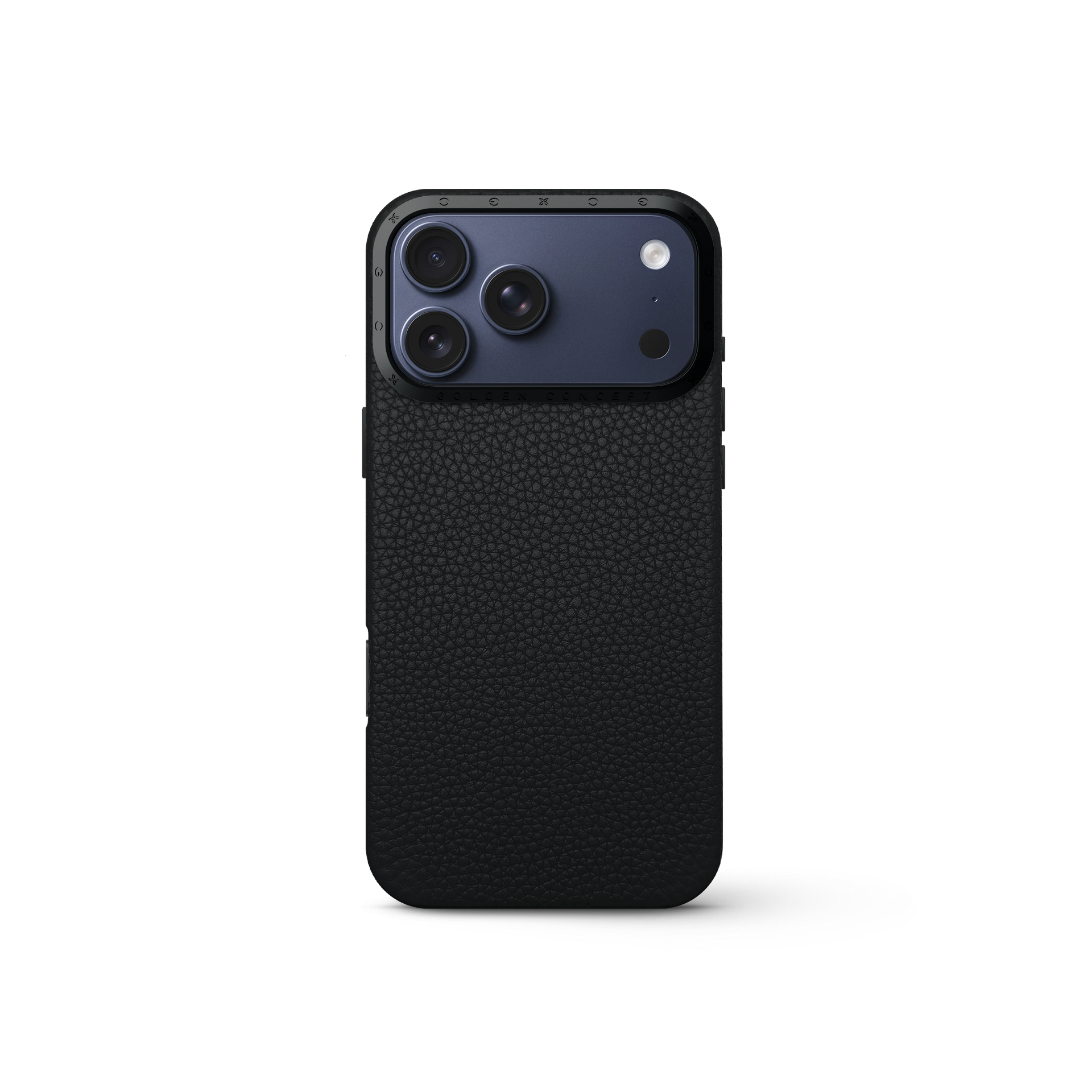 iPhone 17 手機殼 - 全粒面皮革 - 黑色