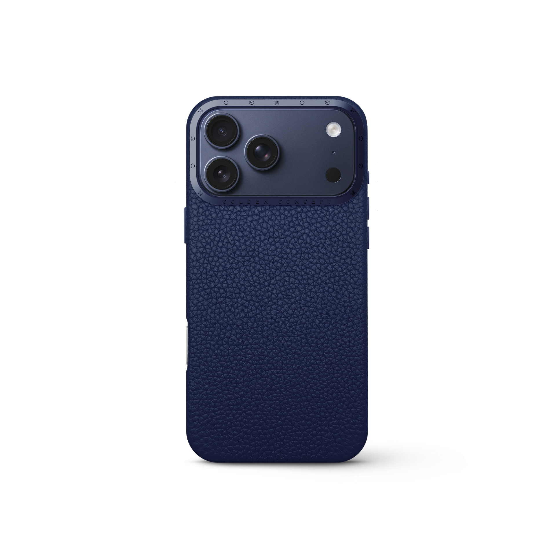 iPhone 17 手机壳 - 全粒面皮革 - 午夜蓝