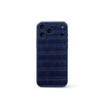將圖片載入圖庫檢視器 iPhone 17 手機殼 / 磁力屏蔽 - 鱷魚壓紋 - 午夜藍
