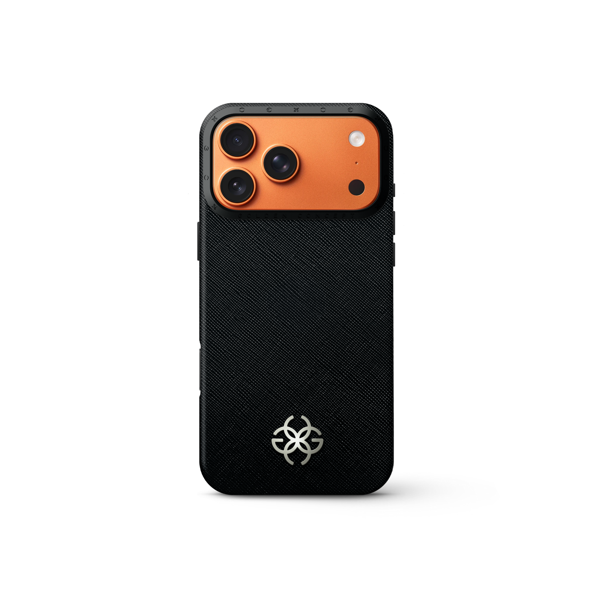 iPhone 17 手機殼 - Saffiano 皮革標誌