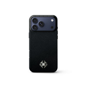 iPhone 17 手機殼 - Saffiano 皮革標誌