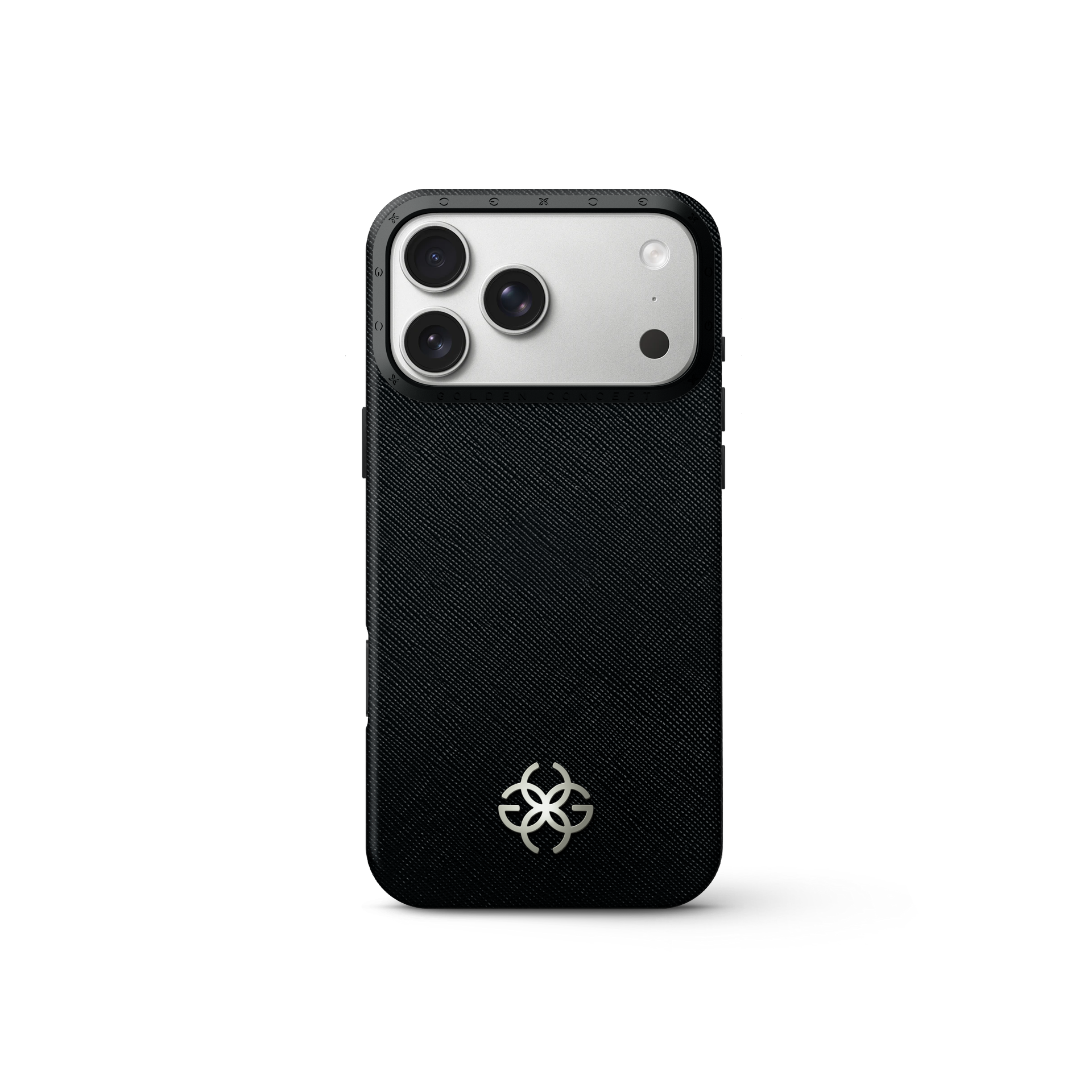 iPhone 17 手機殼 - Saffiano 皮革標誌