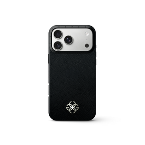 iPhone 17 手機殼 - Saffiano 皮革標誌