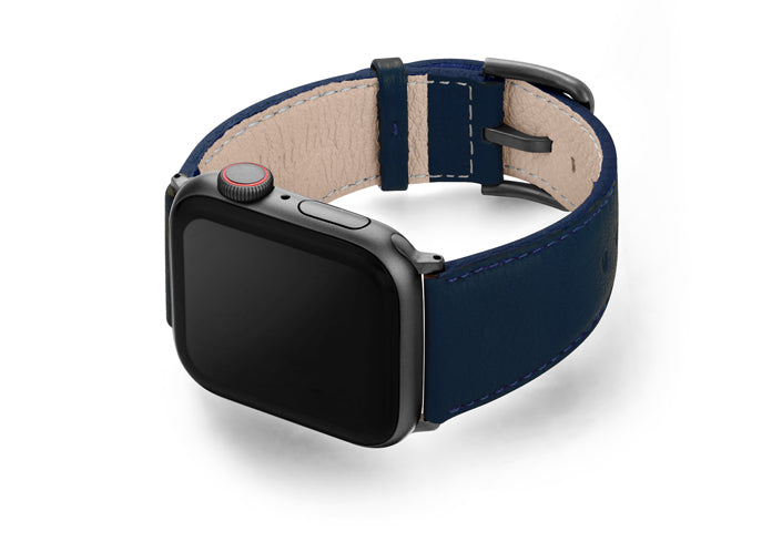 Meridio - Apple Watch Leather Strap - Nappa Collection - Mediterranean Blue