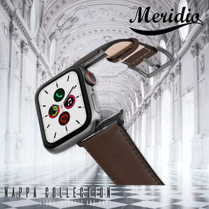 Meridio - Apple Watch 皮革表带 - Nappa 系列 - 栗色