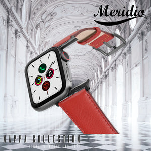 Meridio - Apple Watch 皮革表带 - Nappa 系列 - 珊瑚色