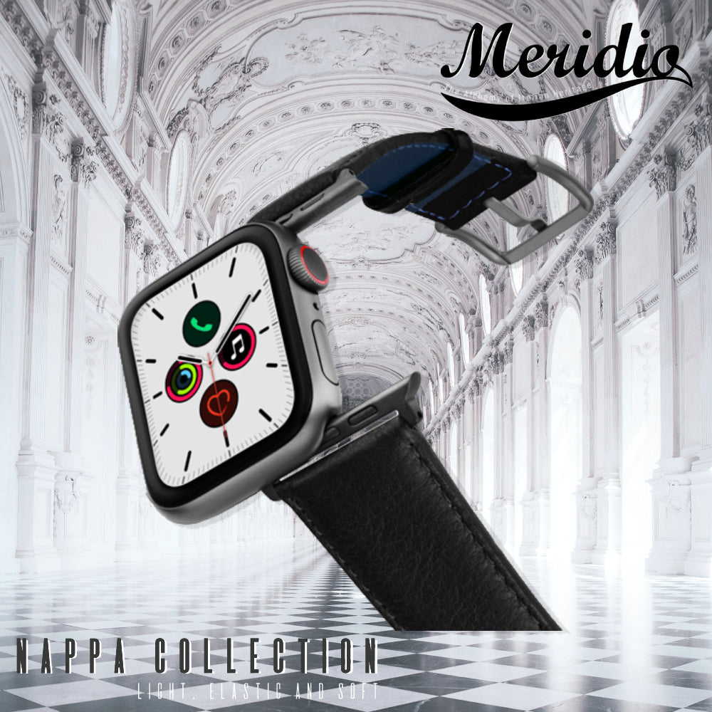 Meridio - Apple Watch Leather Strap - Nappa Collection - Ink – LUX