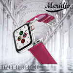 将图片加载到图库查看器，Meridio - Apple Watch 皮革表带 - Nappa 系列 - 猩红色天鹅绒
