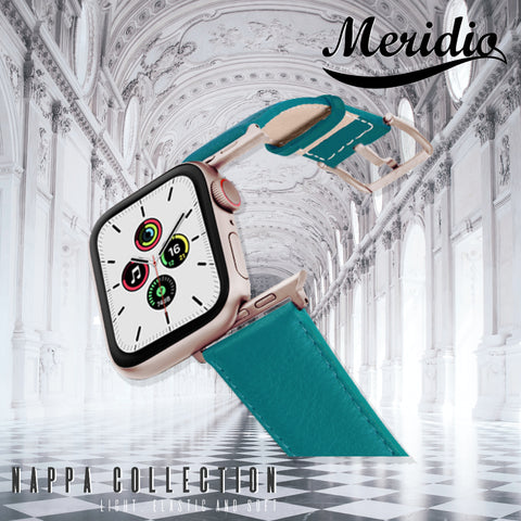 Meridio - Apple Watch Leather Strap - Nappa Collection - Turquoise
