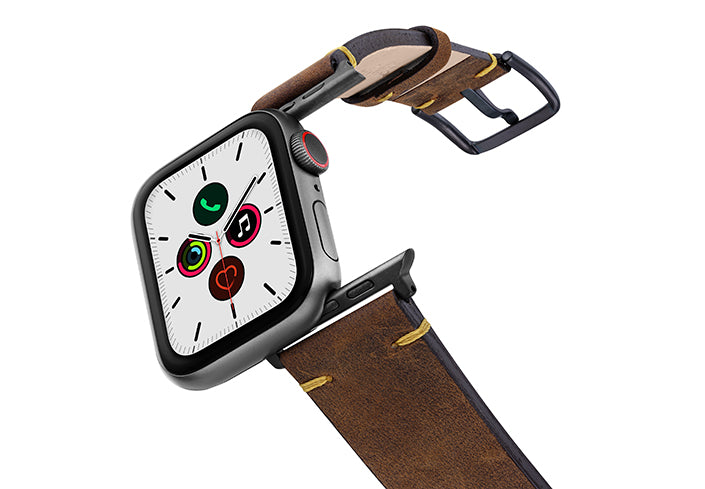 Meridio - Apple Watch 皮革錶帶 - 復古系列 - 舊棕色