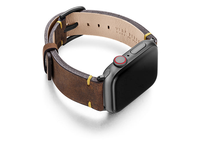 Meridio - Apple Watch Leather Strap - Vintage Collection - Old Brown