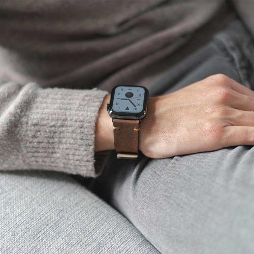 Meridio - Apple Watch 皮革錶帶 - 復古系列 - 舊棕色