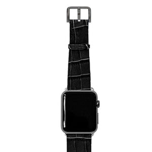Meridio - Apple Watch 皮革錶帶 - Reptilia 系列 - 漆黑