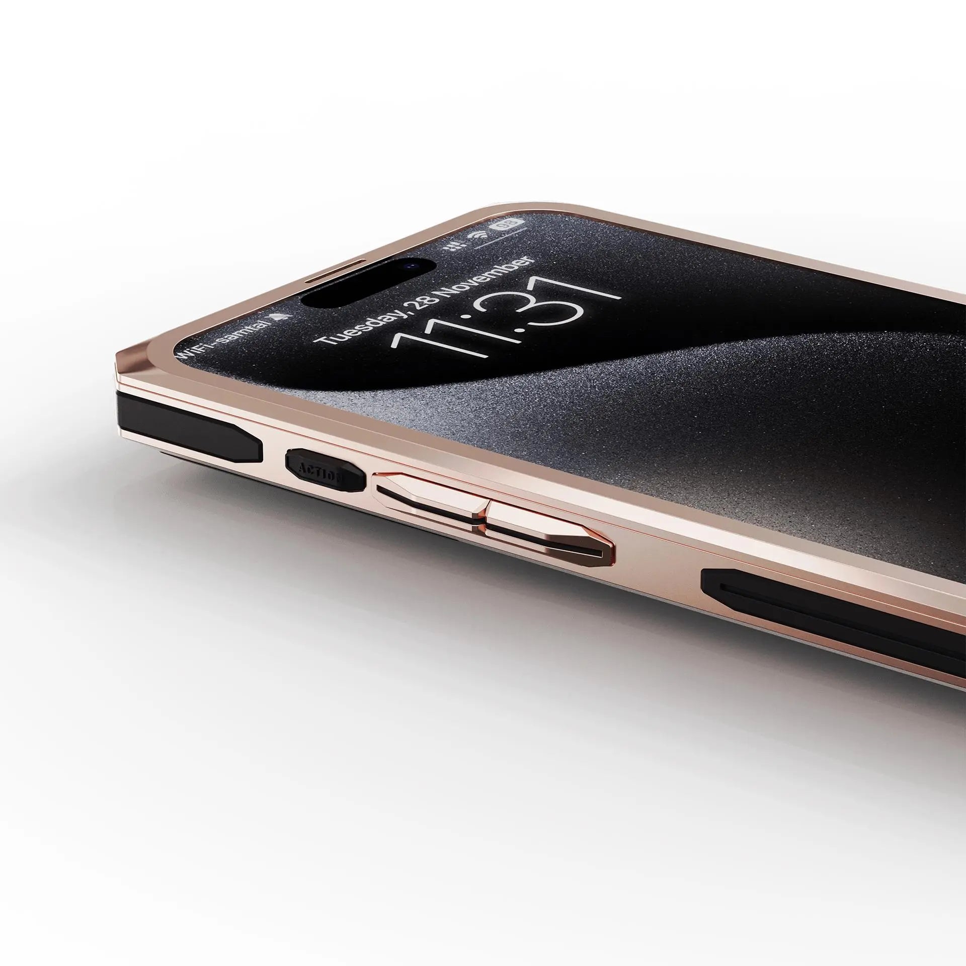 Golden Concept - iPhone 15 Case - RS15 - Crepe Steel Golden Concept
